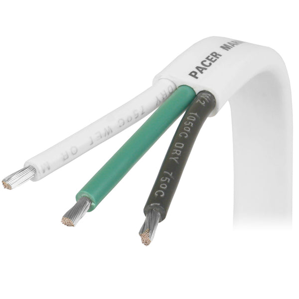 Pacer 6/3 AWG Triplex Cable - Black/Green/White - Sold By The Foot [W6/3-FT] - Image 1