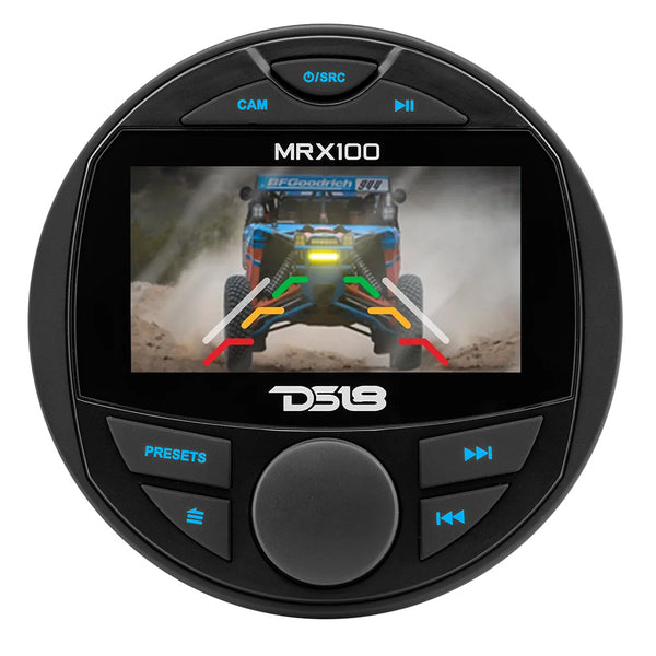 DS18 MRX100 2 Zone Marine Head Unit w/TFT LCD Screen - 4x50 Watts Max [MRX100] - Image 1