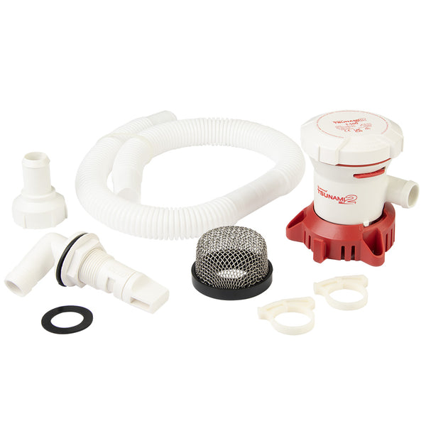 Attwood Tsunami MK2 T500 Manual Bilge Pump w/Installation Kit - 500 GPH  12V [5614-7] - Image 1