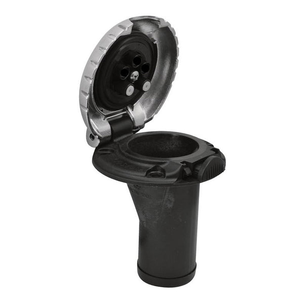 Attwood Deck Fill f/Carbon Canister System - Straight Body  Scalloped Chrome Cap [99DFCCSZ1S] - Image 2