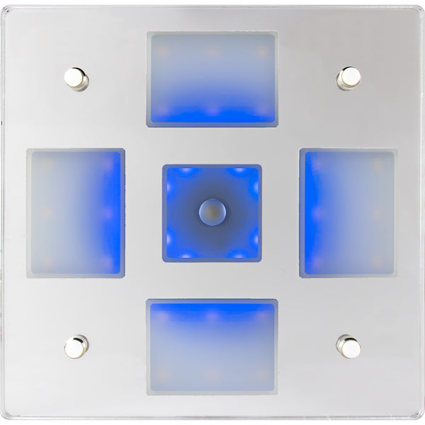 Sea-Dog Square LED Mirror Light w/On/Off Dimmer - White  Blue [401840-3] - Image 3
