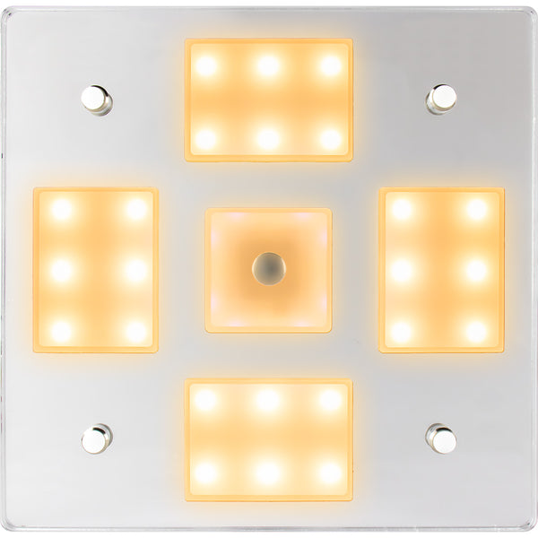 Sea-Dog Square LED Mirror Light w/On/Off Dimmer - White  Blue [401840-3] - Image 1