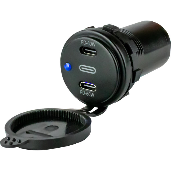 Sea-Dog Dual USB-C Power Socket  [426522-1] - Image 1