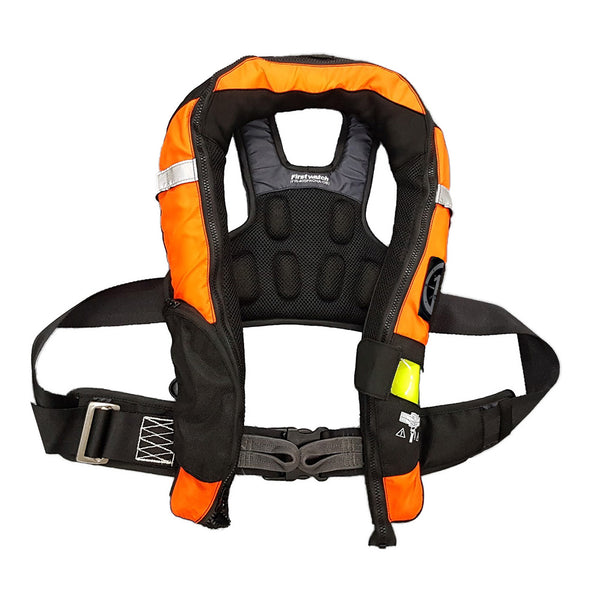 First Watch FW-40PRO Ergo Auto Inflatable PFD w/Harness - Hi-Vis Orange  Black [FW-40PROHA-OB] - Image 1