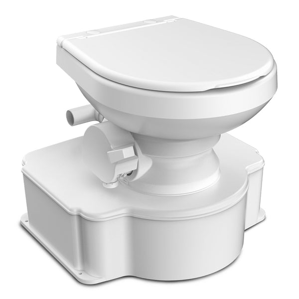 Dometic White M65 Marine Gravity Toilet - Standard Seat Size w/Foot Pedal [312070001] - Image 1