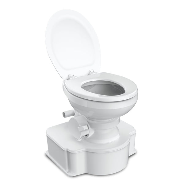 Dometic White M65 Marine Gravity Toilet - Elongated Seat Size w/Foot Pedal [312500001] - Image 2