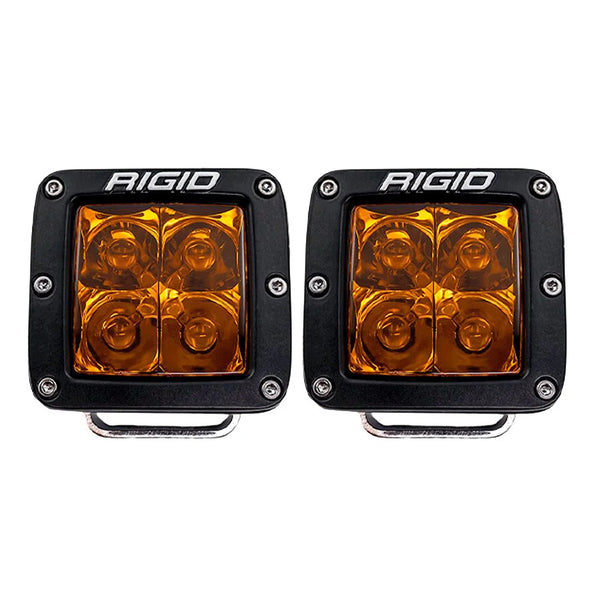 RIGID Industries D-Series Spot w/Amber Pro Lens - Pair [20252] - Image 2