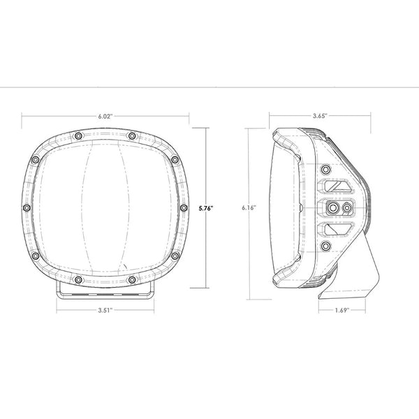 RIGID Industries Adapt XP w/Amber Pro Lens - Pair [300515] - Image 3