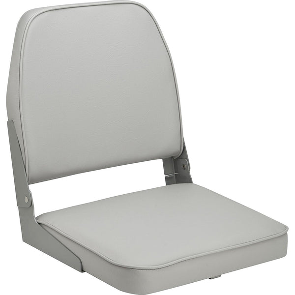 Attwood Swivl-Eze Low Back Padded Flip Seat - Grey [98395GY] - Image 1