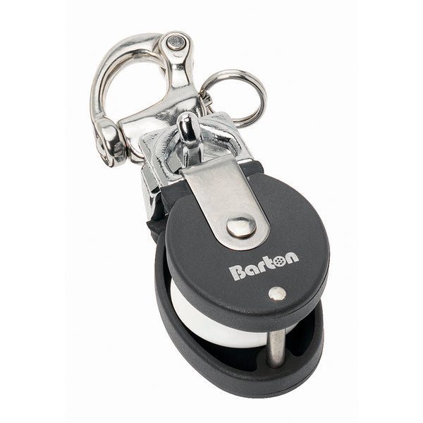 Barton Marine Size 2 Snatch Block w/Stainless Snap Shackle - 35mm Sheave [90301] - Image 1