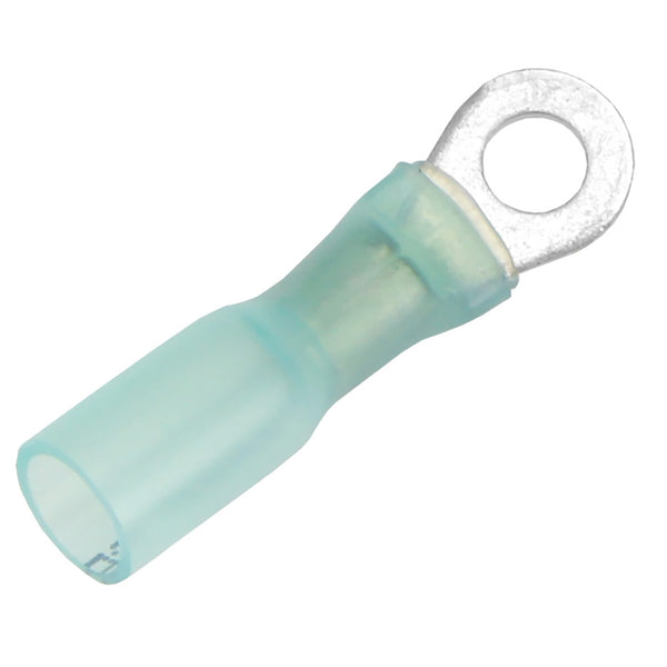 Pacer 16-14 AWG Heat Shrink Ring Terminal - #8 Stud Size - 25 Pack [TE14-8R-25] - Image 1