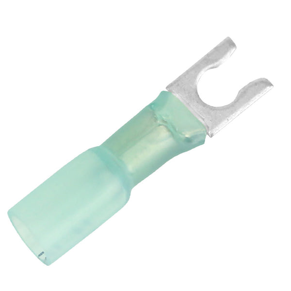 Pacer 16-14 AWG Heat Shrink Spade Terminal - #8 Stud Size - 25 Pack [TE14-8SLF-25] - Image 1