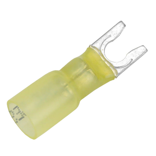 Pacer 12-10 AWG Heat Shrink Spade Terminal - #10 Stud Size - 25 Pack [TE10-10SLF-25] - Image 1