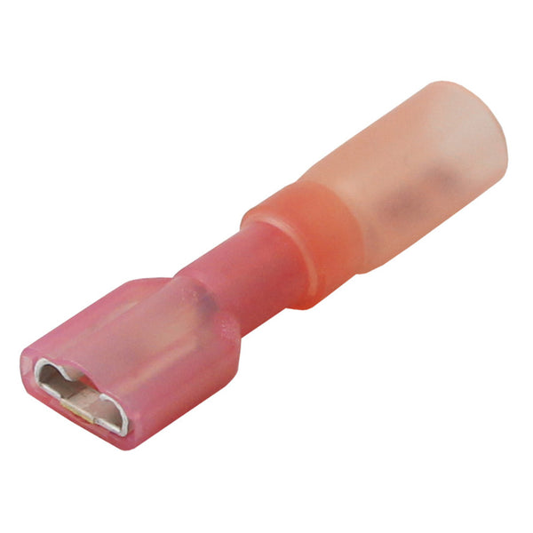 Pacer 22-18 AWG Heat Shrink Female Disconnect - 25 Pack [TDE18-250FI-25] - Image 1