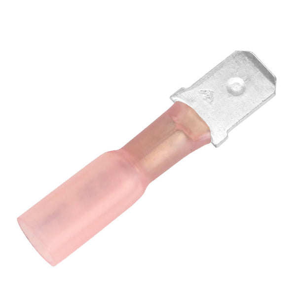 Pacer 22-18 AWG Heat Shrink Male Disconnect - 25 Pack [TDE18-250M-25] - Image 1