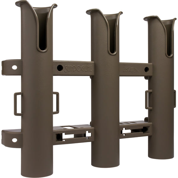 Sea-Dog Triple Threat Three Pole Rod Holder - Flat Dark Earth [325034-1] - Image 1