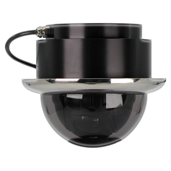 Iris Miniature Marine PTZ Dome Camera - Stainless Bezel - Hi-Def Ethernet IP - 10x Digital Zoom - 4 in 1 Video Format [IRIS4106] - Image 1