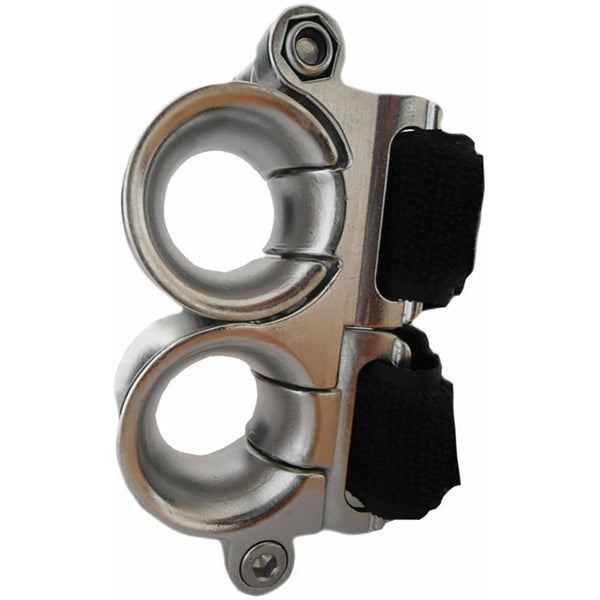 Wichard Double Fairlead - 25mm Diameter Stanchion w/Webbing - Velcro Stipe [20220W] - Image 1
