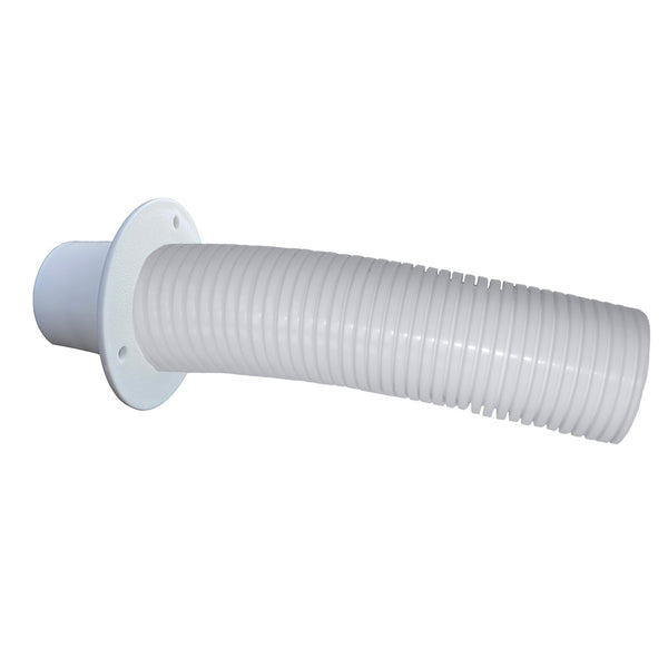 Trident Marine 10 White Stern Flex Hose w/Transom Flange [TFK-10W] - Image 1