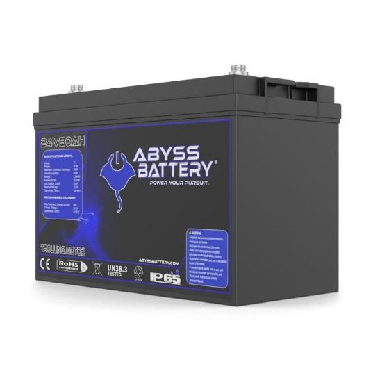 ABYSS BATTERY Group 24 - Deep Cycle + Trolling w/Bluetooth